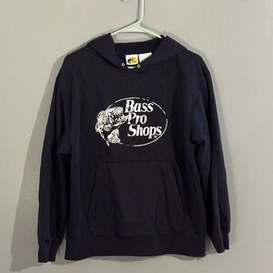 Navy blue bass pro shop hoodie